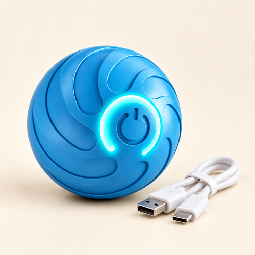 Balle Intelligente Turbo bleue rechargeable avec câble USB-C