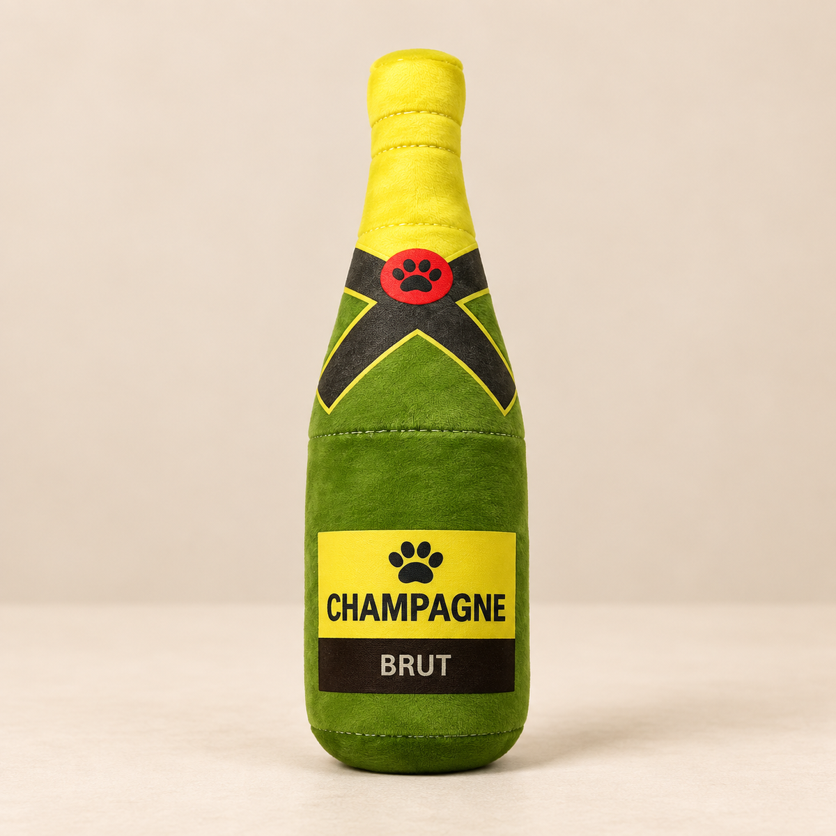 Jouet Bouteille Festive Champagne — peluche pour chien
