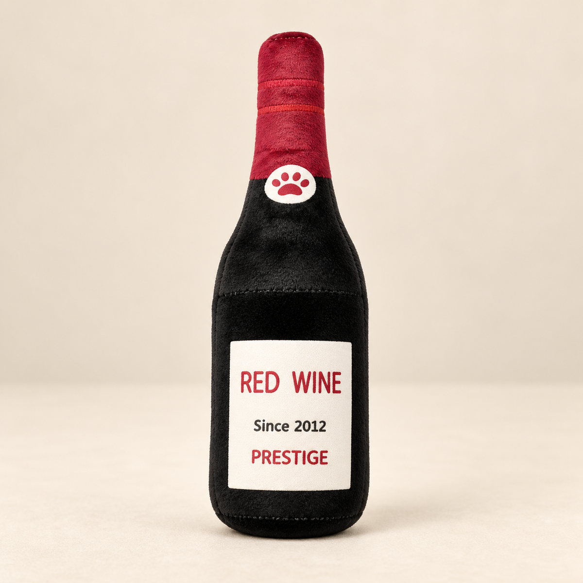 Jouet Bouteille Festive Vin rouge — peluche pour chien