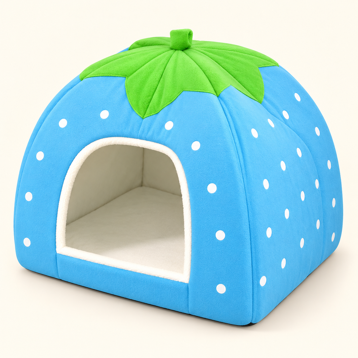 Maison Fraise Câline bleu ciel pour chien
