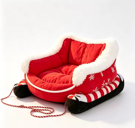 Panier Traîneau de Noël pour chien